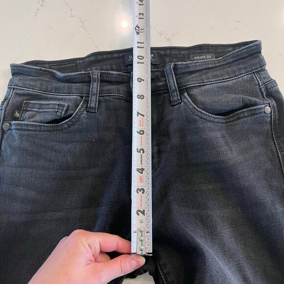 Judy Blue Skinny Jeans Black with Raw Hem‎ Size 5 /27 - Picture 8 of 9